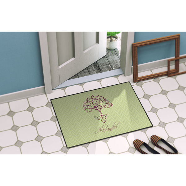 Yoga Tree Door Mat Lifestyle