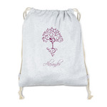 Yoga Tree Drawstring Backpack - Sweatshirt Fleece (Personalized)
