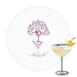 Yoga Tree Printed Drink Topper (Personalized)