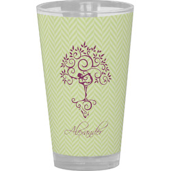 Yoga Tree Pint Glass - Full Color (Personalized)