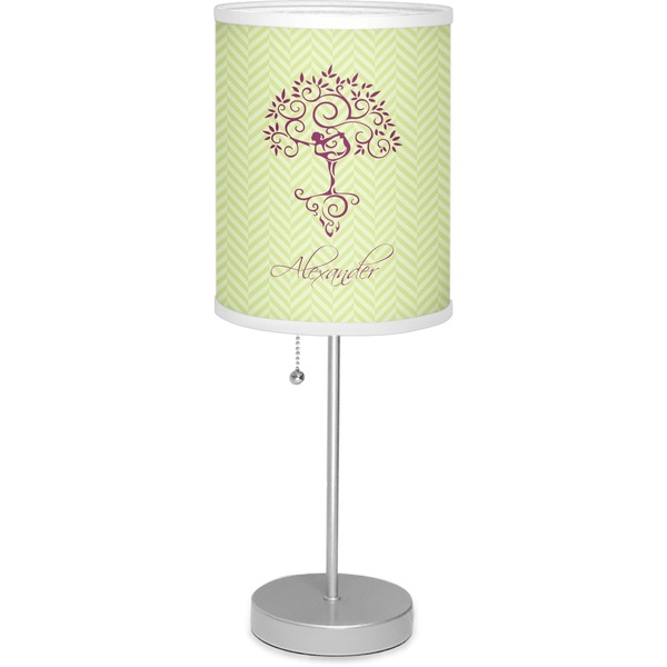 Custom Yoga Tree Lamp with Drum Shade (Personalized)