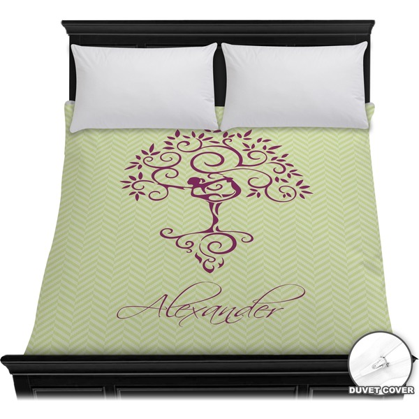 Custom Yoga Tree Duvet Cover - Full / Queen (Personalized)