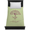 Yoga Tree Duvet Cover - Twin - On Bed - No Prop