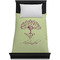 Yoga Tree Duvet Cover - Twin XL - On Bed - No Prop