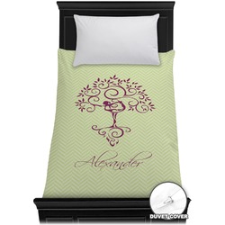 Yoga Tree Duvet Cover - Twin (Personalized)