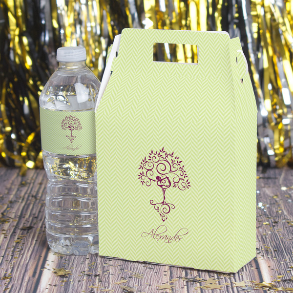 Yoga Tree Gable Favor Box - In Context