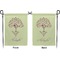 Yoga Tree Garden Flag - Double Sided Front and Back