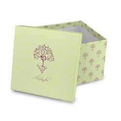 Yoga Tree Gift Box with Lid - Canvas Wrapped (Personalized)