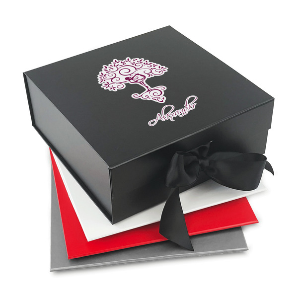 Custom Yoga Tree Gift Box with Magnetic Lid (Personalized)