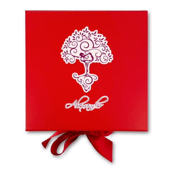 Yoga Tree Gift Boxes with Magnetic Lid - Red - Approval