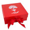 Yoga Tree Gift Boxes with Magnetic Lid - Red - Front