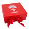 Yoga Tree Gift Box with Magnetic Lid - Red (Personalized)