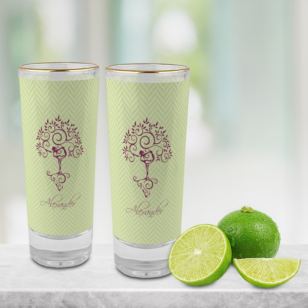 Yoga Tree Glass Shot Glass - 2 oz - LIFESTYLE