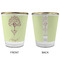 Yoga Tree Glass Shot Glass - with gold rim - APPROVAL