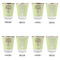 Yoga Tree Glass Shot Glass - with gold rim - Set of 4 - APPROVAL