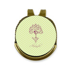 Yoga Tree Golf Ball Marker - Hat Clip - Gold