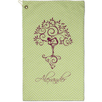 Yoga Tree Golf Towel - Poly-Cotton Blend - Small w/ Name or Text
