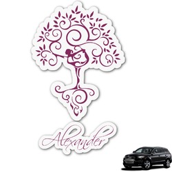 Yoga Tree Graphic Car Decal (Personalized)