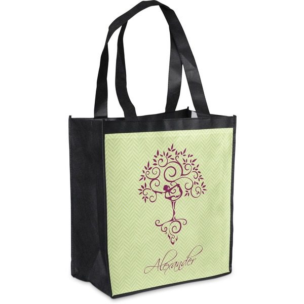 Custom Yoga Tree Grocery Bag (Personalized)