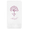 Yoga Tree Guest Napkin - Front View