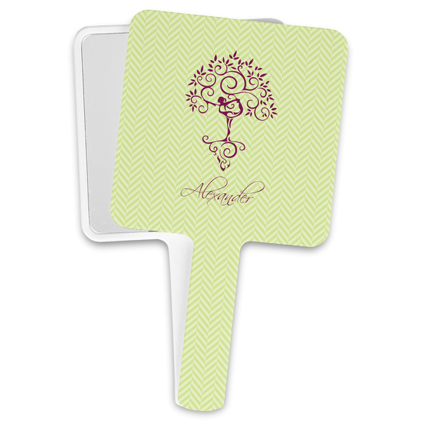 Custom Yoga Tree Hand Mirror (Personalized)