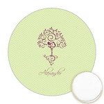 Yoga Tree Printed Cookie Topper - Round (Personalized)
