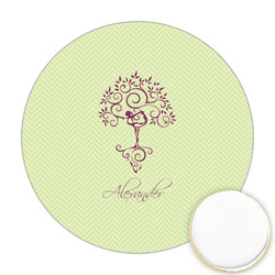 Yoga Tree Printed Cookie Topper - Round (Personalized)