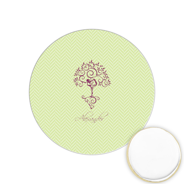 Custom Yoga Tree Printed Cookie Topper - 1.25" (Personalized)