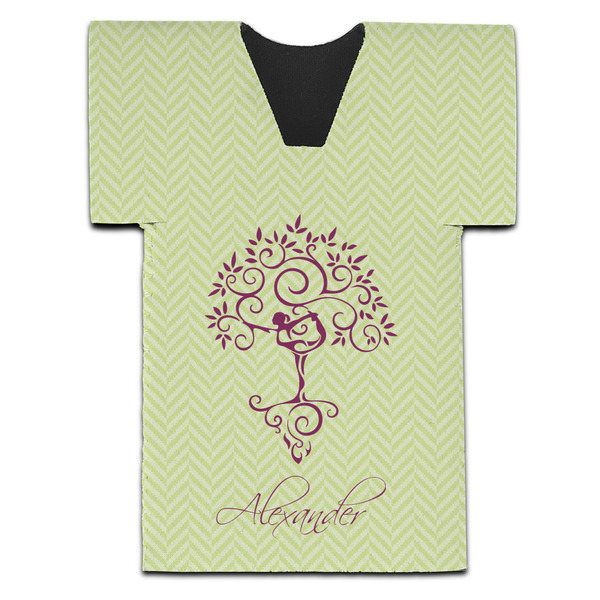 Custom Yoga Tree Jersey Bottle Cooler (Personalized)