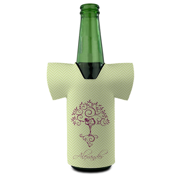 Yoga Tree Jersey Bottle Cooler - FRONT (on bottle)