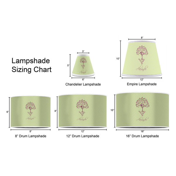Yoga Tree Lampshade Sizing Chart
