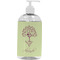Yoga Tree Plastic Soap / Lotion Dispenser (16 oz - Large - White) (Personalized)