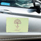 Yoga Tree Large Rectangle Car Magnets- In Context