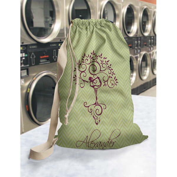 Yoga Tree Laundry Bag in Laundromat