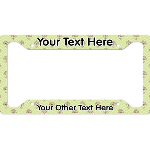 Custom Yoga Tree License Plate Frame - Style A (Personalized)