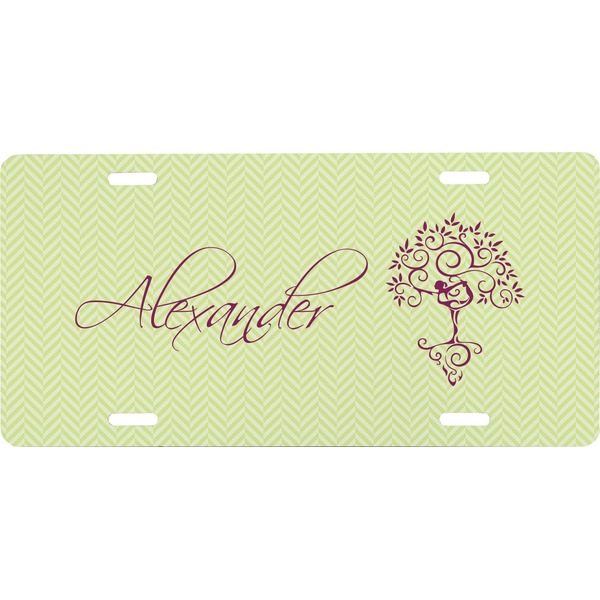 Custom Yoga Tree Front License Plate (Personalized)