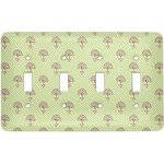 Yoga Tree Light Switch Cover (4 Toggle Plate)