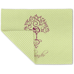 Yoga Tree Double-Sided Linen Placemat - Single w/ Name or Text