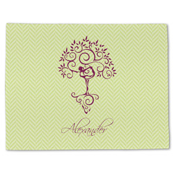 Yoga Tree Single-Sided Linen Placemat - Single w/ Name or Text