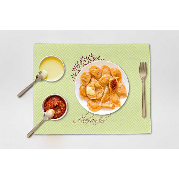 Yoga Tree Linen Placemat - Lifestyle (single)