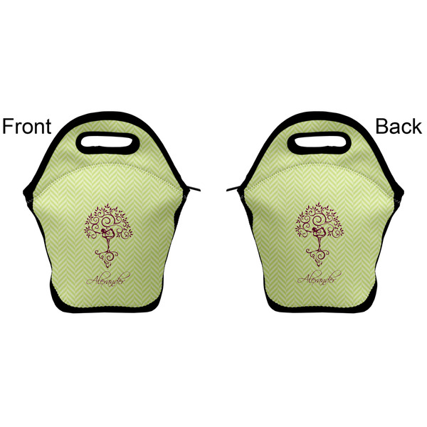 Yoga Tree Lunch Bag - Front and Back