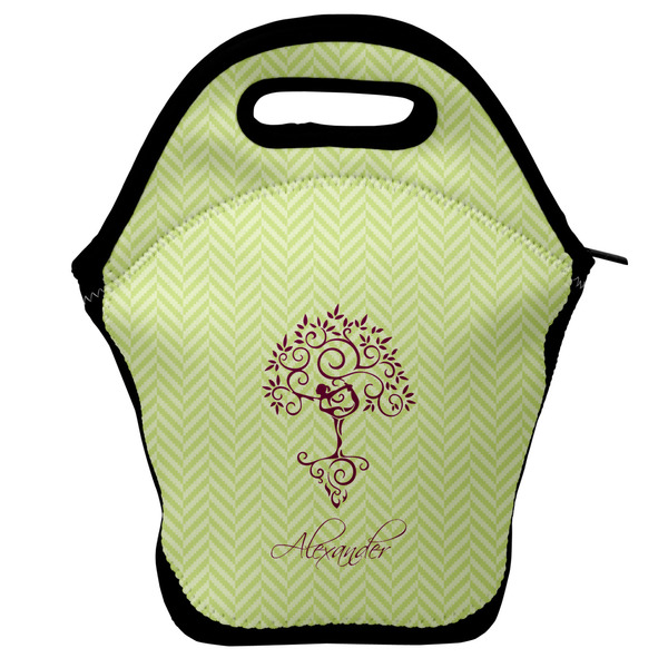 Custom Yoga Tree Lunch Bag w/ Name or Text