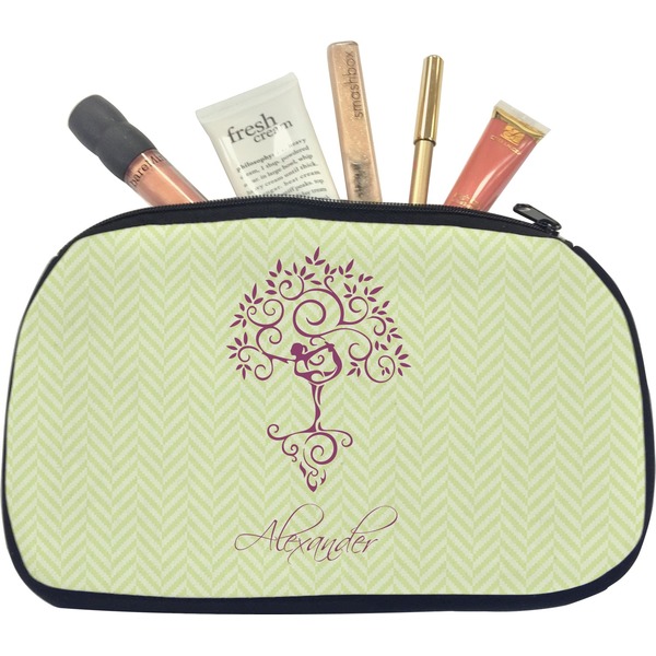 Custom Yoga Tree Makeup / Cosmetic Bag - Medium (Personalized)