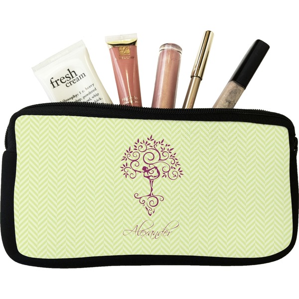 Custom Yoga Tree Makeup / Cosmetic Bag (Personalized)