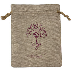 Yoga Tree Burlap Gift Bag (Personalized)