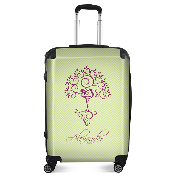 Custom Yoga Tree Suitcase - 24" Medium - Checked (Personalized)