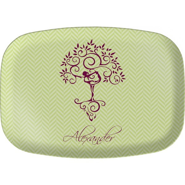 Custom Yoga Tree Melamine Platter (Personalized)