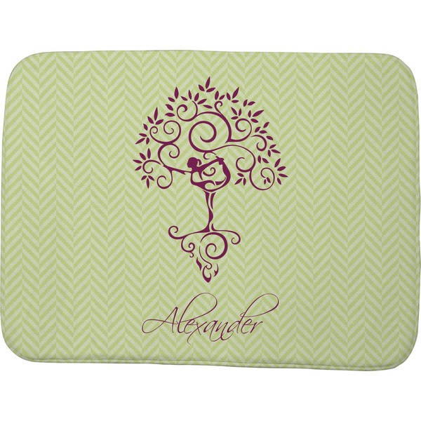 Custom Yoga Tree Memory Foam Bath Mat - 48"x36" (Personalized)