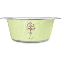 Yoga Tree Stainless Steel Dog Bowl (Personalized)