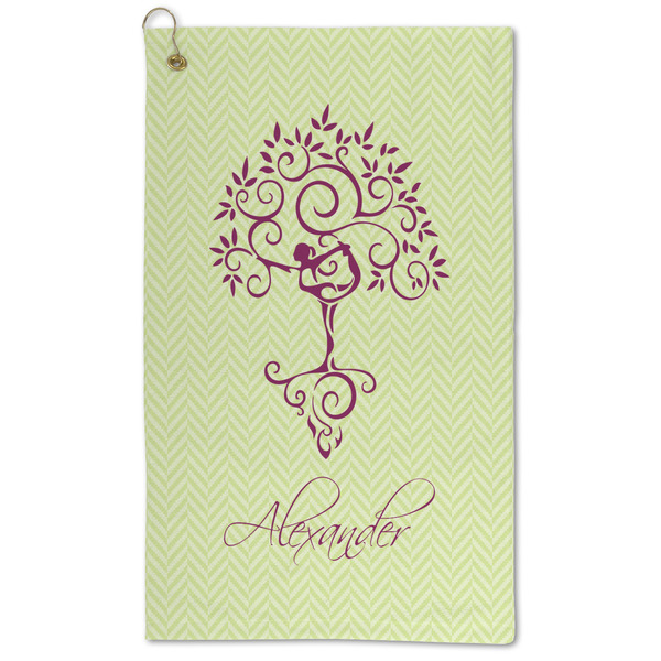 Custom Yoga Tree Microfiber Golf Towel - Large (Personalized)